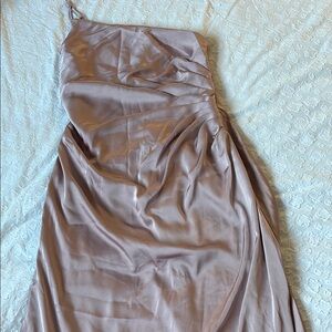 Elegant Mauve One-Shoulder Dress